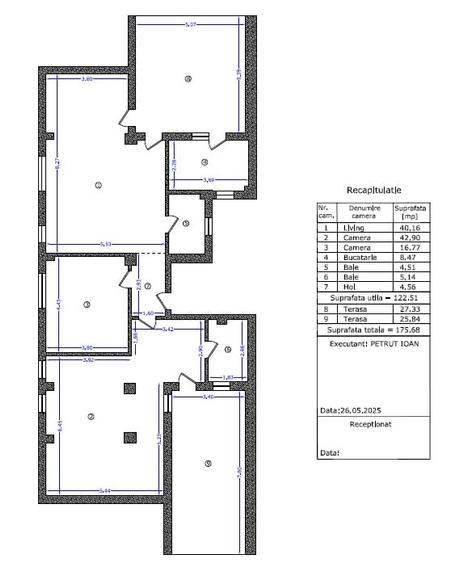 Apartament cu 3 camere decomandat, mobilat în Băneasa
