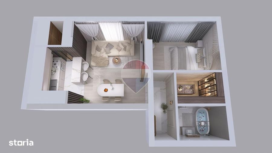 Apartament de vanzare 2 camere | Bragadiru Cartierul Latin Ghencea - 1