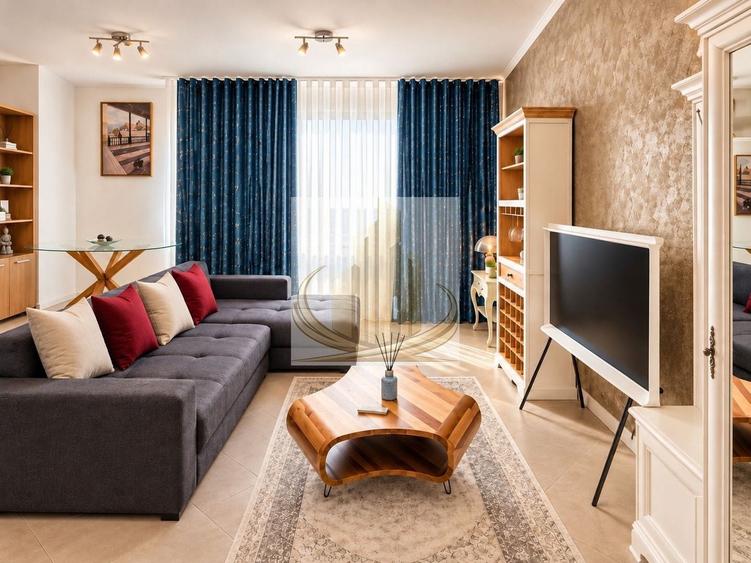 Apartament cu 2 camere semidecomandat, mobilat în Central