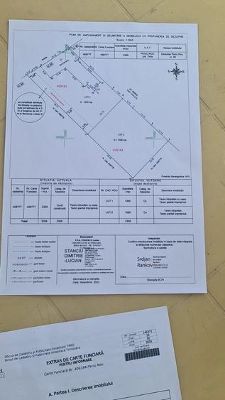 Teren de 1026 mp, în Peciu Nou