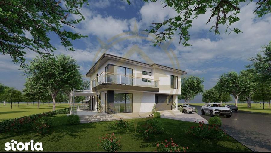 Casă cu 5 camere cu Teren 405 Mp în Corbeanca