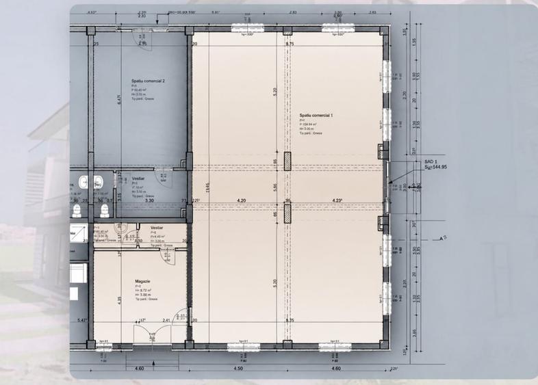 Spațiu comercial, de 146.69999694824 mp, în Chișoda
