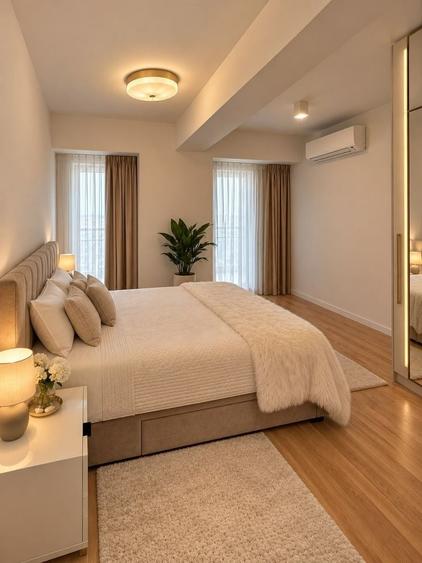 Apartament cu 3 camere decomandat, mobilat în Băneasa