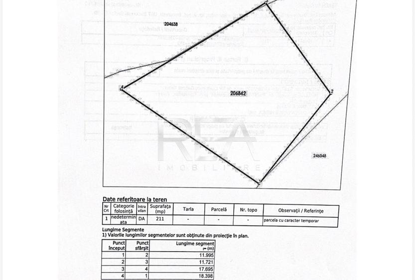 Teren Construcții intravilan de 211 mp, în Grozăvești