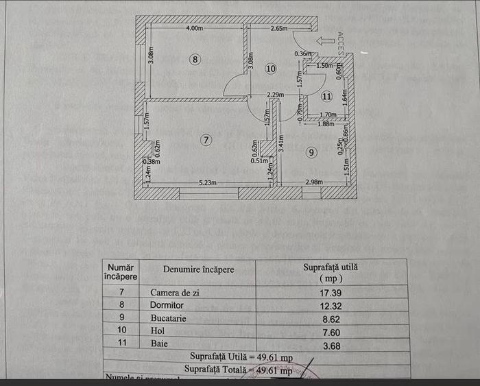 Apartament cu 2 camere decomandat în Valea Ialomiței