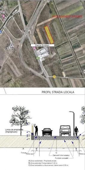 Teren de vanzare 413mp cu Puz - Mohu/ Selimbar - 1