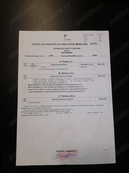 Teren de 12900 mp, în Jilava