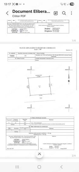 Teren de 634 mp, în Ciurea