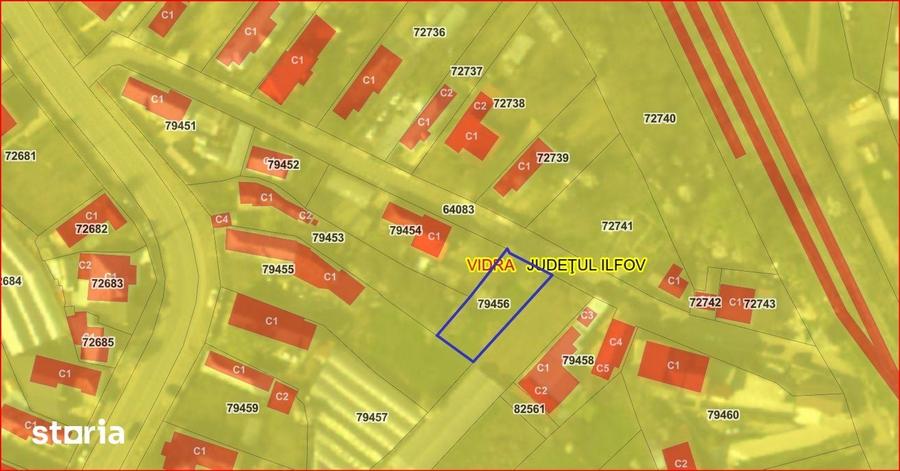 Teren de 109 mp, în Vidra