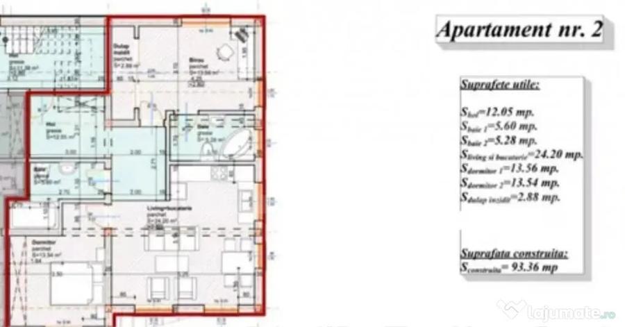 Apartament cu 3 camere decomandat în Central