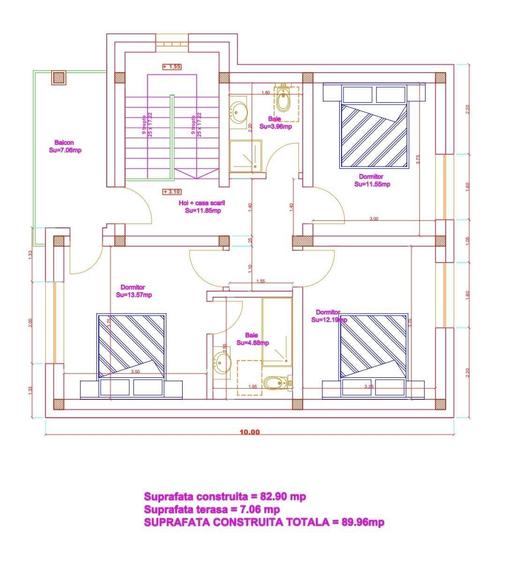 Casă cu 4 camere cu Teren 530 Mp în Brebu