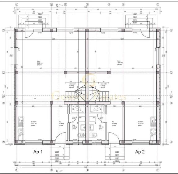 Duplex cu 4 camere cu Teren 220 Mp în Tărlungeni