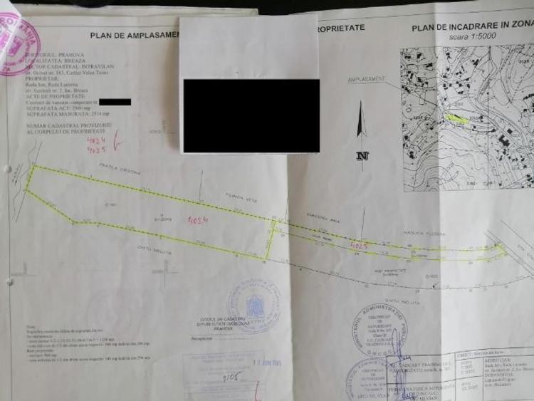 Teren Construcții intravilan de 1400 mp, în Breaza