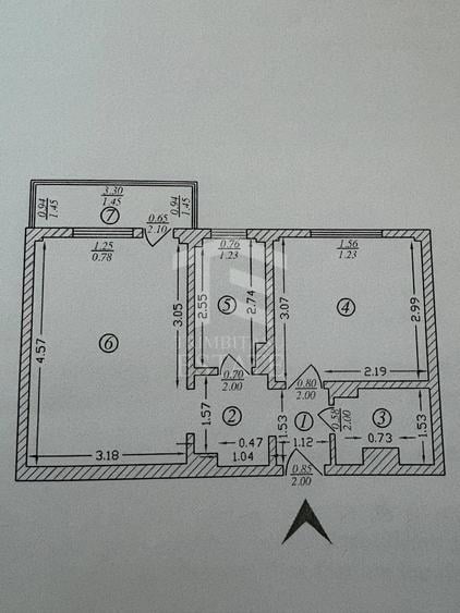 Apartament cu 2 camere decomandat în Tei