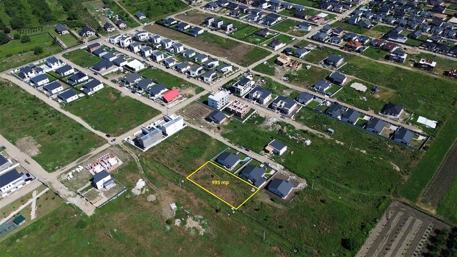 Teren Construcții intravilan de 995 mp, în Exterior Vest