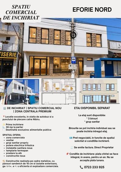 Spațiu comercial, de 36 mp, în Nord