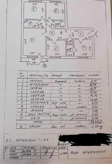 Apartament cu 4 camere decomandat în Sebastian