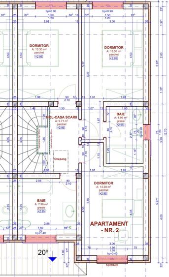 Duplex cu 5 camere cu Canalizare în Chișoda