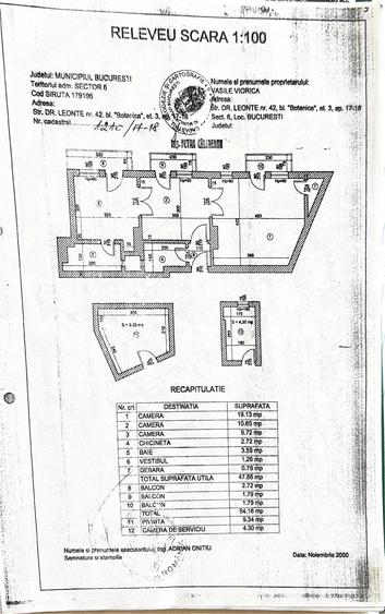 Apartament cu 2 camere decomandat în Cotroceni