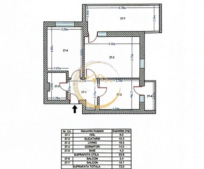 Apartament cu 2 camere decomandat în Central — fotografia 1