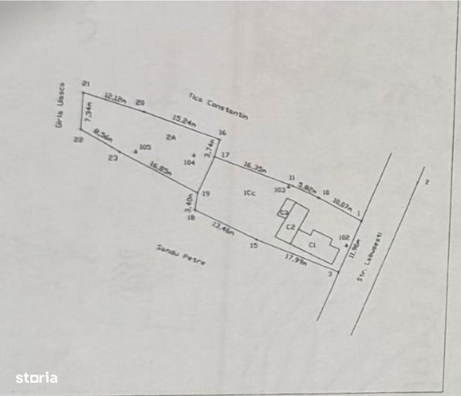 Teren de 655 mp, în Bascov