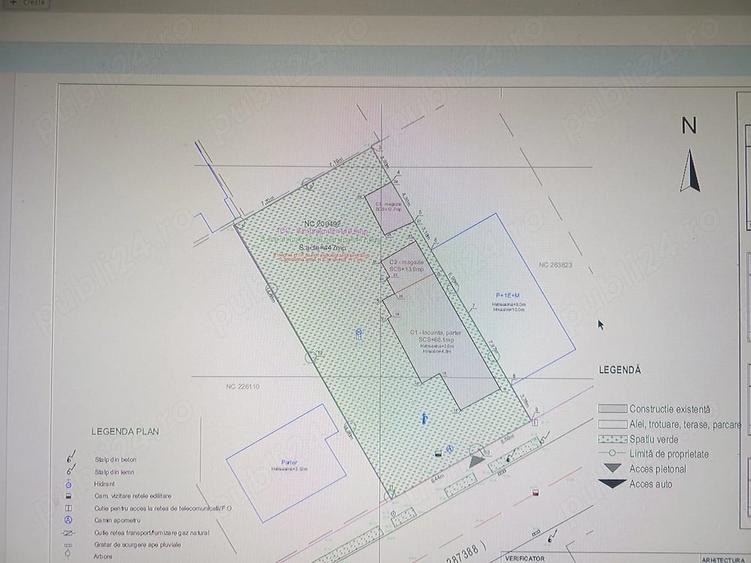 Casă cu 2 camere cu Teren 450 Mp în Bucureștii Noi