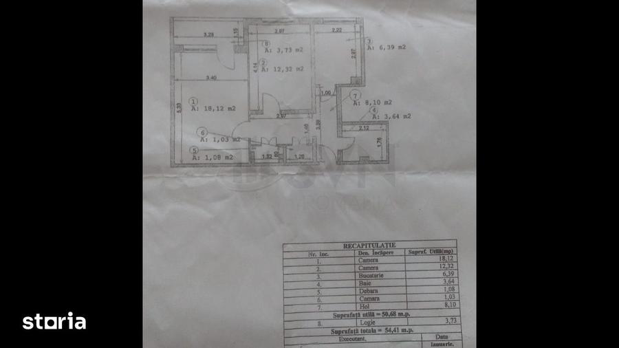 Apartament cu 2 camere decomandat în Domenii
