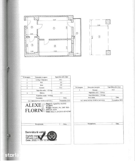 Apartament cu 2 camere semidecomandat în Tătărași