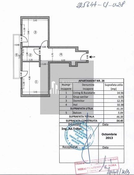 Apartament cu 2 camere, mobilat în Rahova