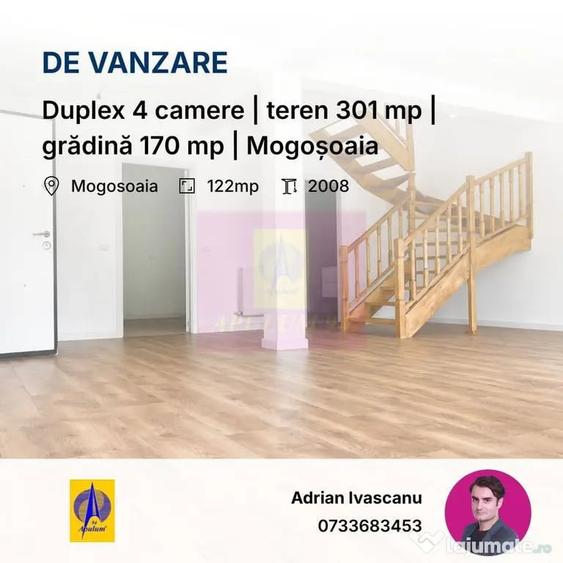 Casă cu 4 camere cu Teren 301 Mp în Mogoșoaia