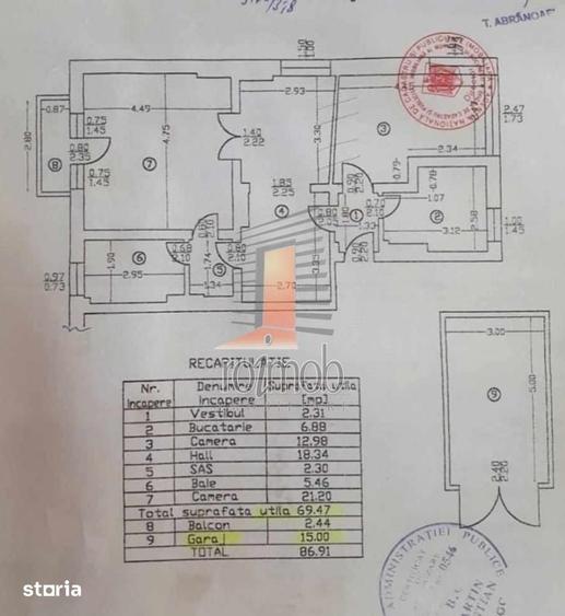 Apartament 2 camere, in vila, spatios, garaj, zona buna! - 11