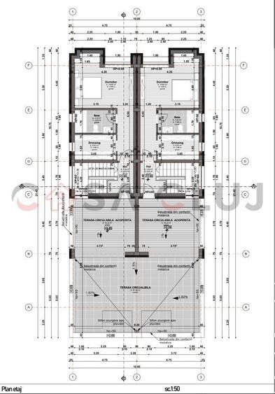Duplex cu 4 camere cu Canalizare în Iris