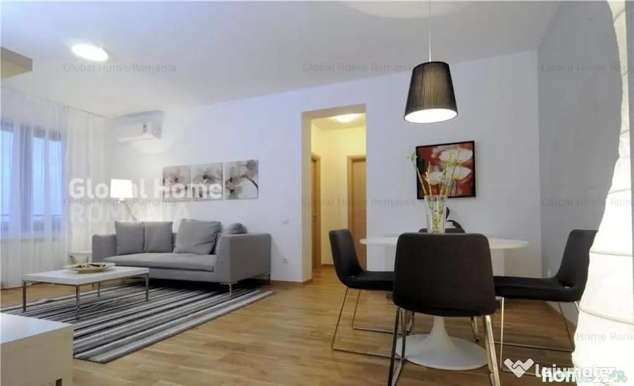 Apartament cu 3 camere semidecomandat în Băneasa
