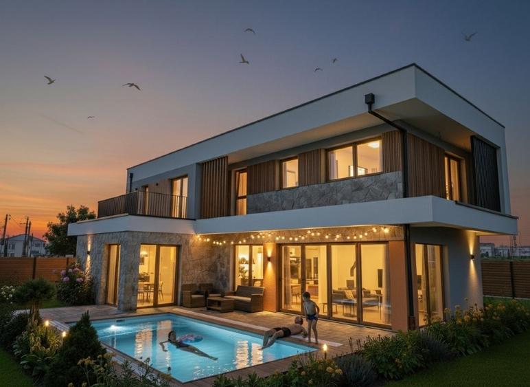 Casă individuală cu 4 camere cu Teren 550 Mp în Apahida