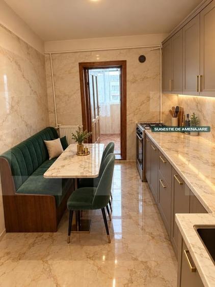 Apartament cu 2 camere decomandat, mobilat în Central
