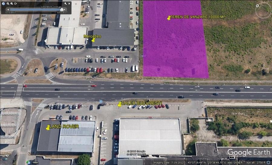 Teren Construcții intravilan de 10000 mp, în Calea București