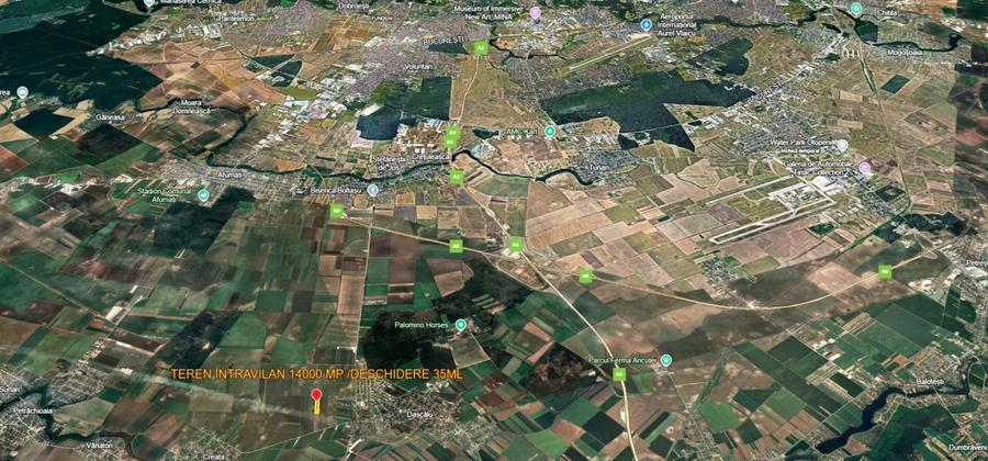 Teren Construcții intravilan de 14000 mp, în Dascălu