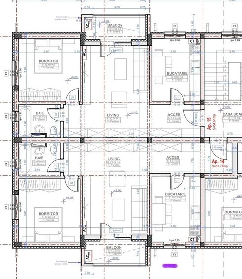 Apartament cu 2 camere decomandat în Giroc