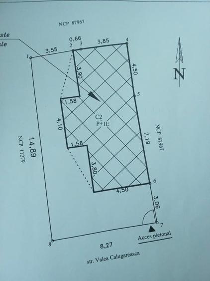 Casă individuală cu 2 camere cu Teren 124 Mp în Vidin-Progresul