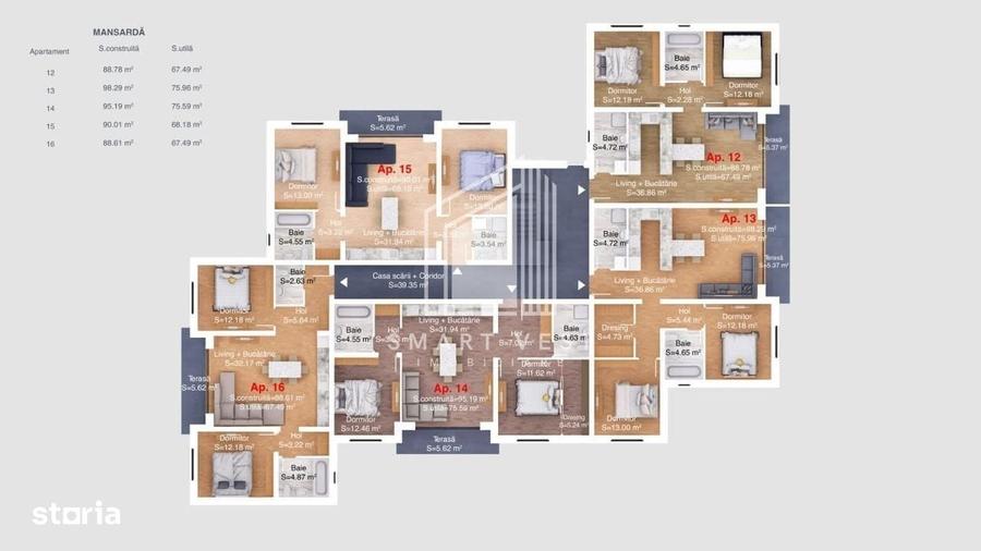 Apartament cu 3 camere decomandat în Someșeni