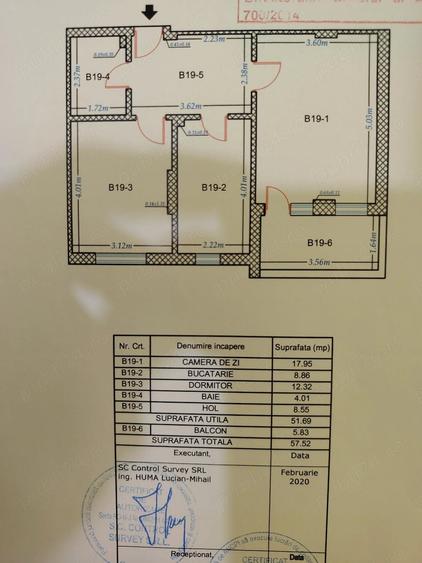 Apartament cu 2 camere decomandat în Titan