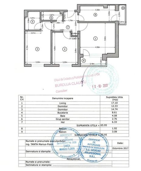 Apartament cu 3 camere decomandat în Chiajna