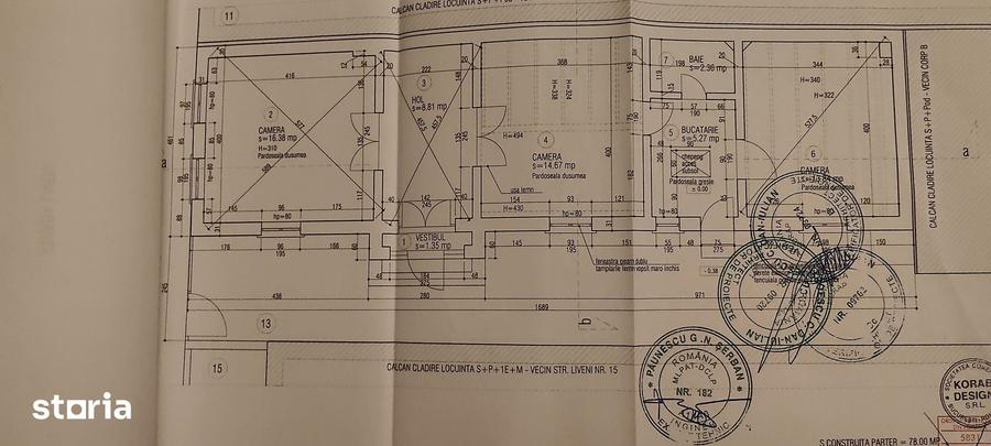 Casă cu 3 camere cu Teren 122 Mp în Central