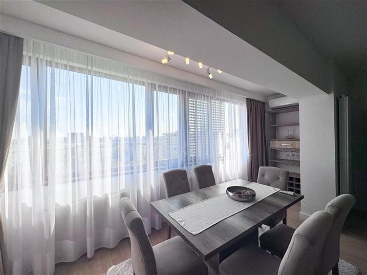 Apartament cu 3 camere semidecomandat, mobilat în Herăstrău