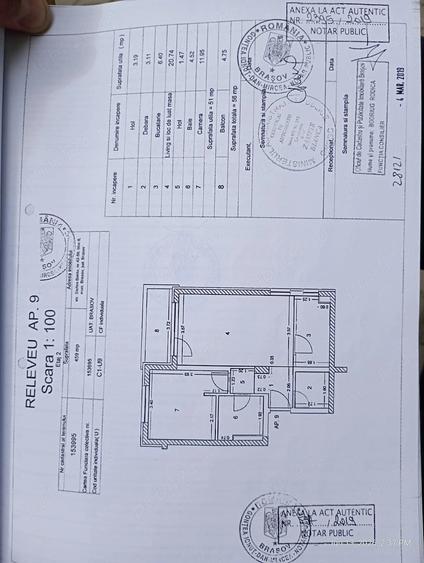 Apartament cu 2 camere semidecomandat în Tractorul