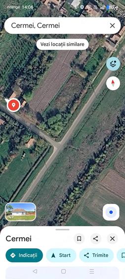 Teren de 1252 mp, în Cermei