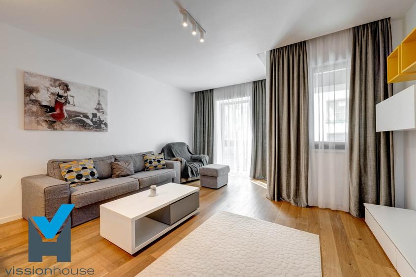 Apartament cu 2 camere semidecomandat, mobilat în Herăstrău