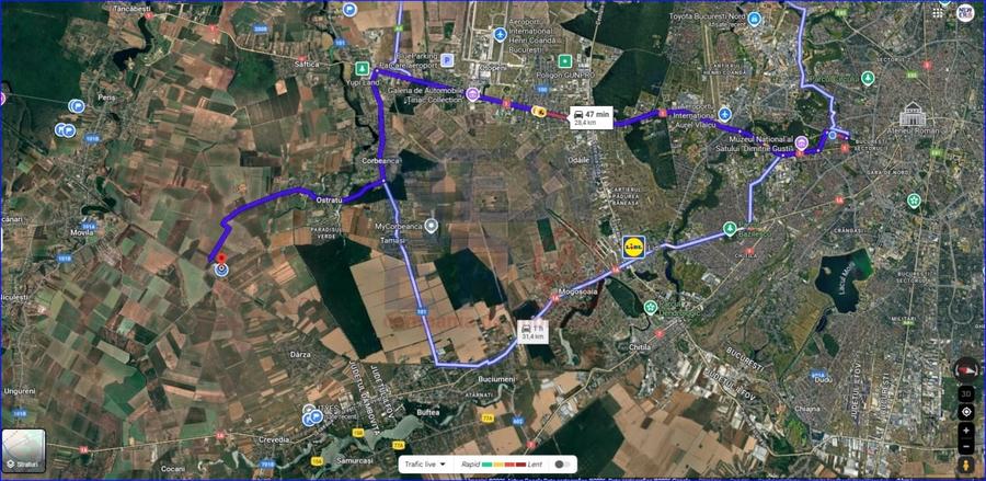 Teren Construcții intravilan de 82757 mp, în Crevedia