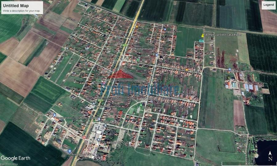 Teren intravilan de 540 mp, în Zimandcuz
