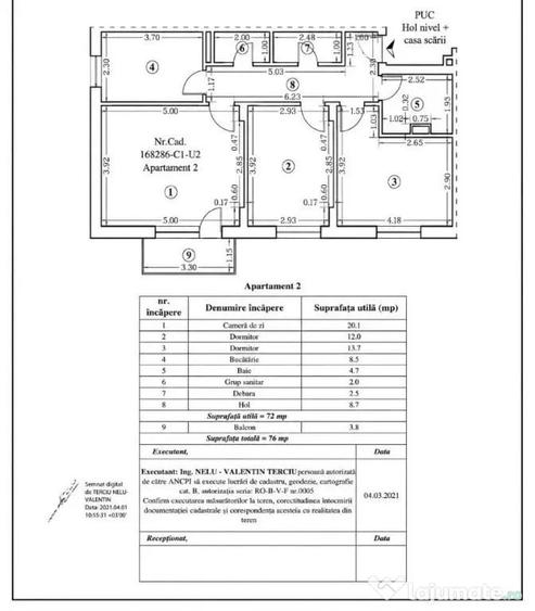 Apartament 3 camere | 2 bai | parcare | zona Tractorul - 10